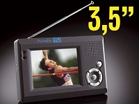 Portally-TV Tragbarer DVB-T-Fernseher mit 8,9 cm Bilddiagonale